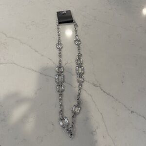 INC International Concepts Silver Geometric Necklace